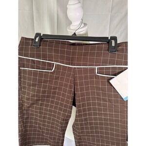 Lija‎ Golf Short Skirt Cocoa Brown Plaid Women's Size 6 NWT Athletic Casual
